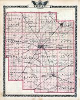 Logan County Map, Illinois State Atlas 1876